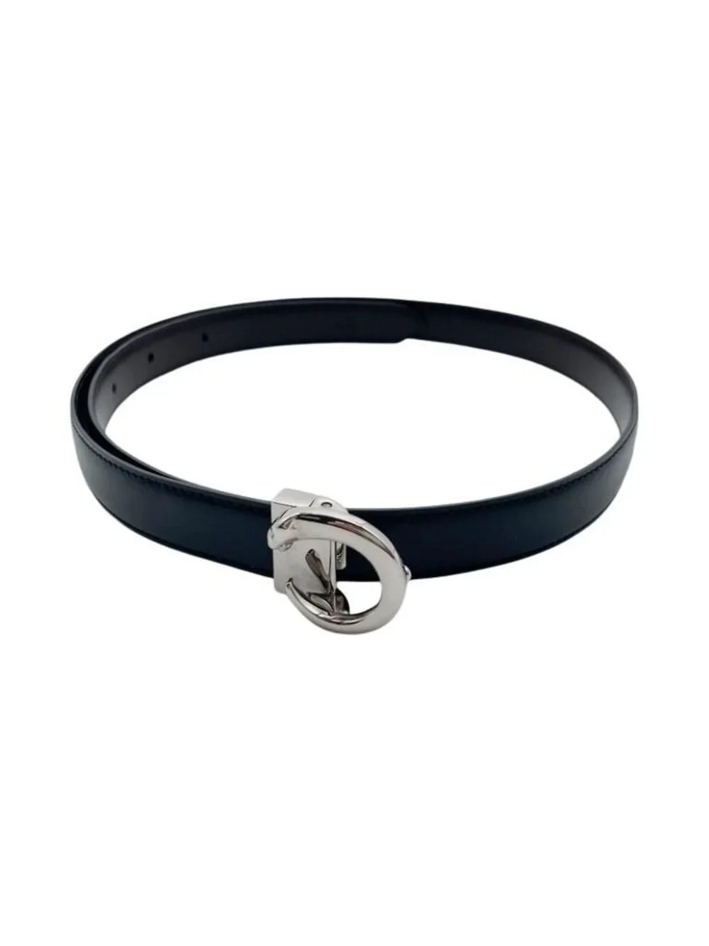 Cartier Belt Panther Black Leather Silver